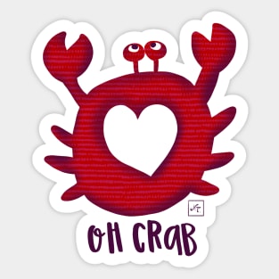 Oh crab Sticker